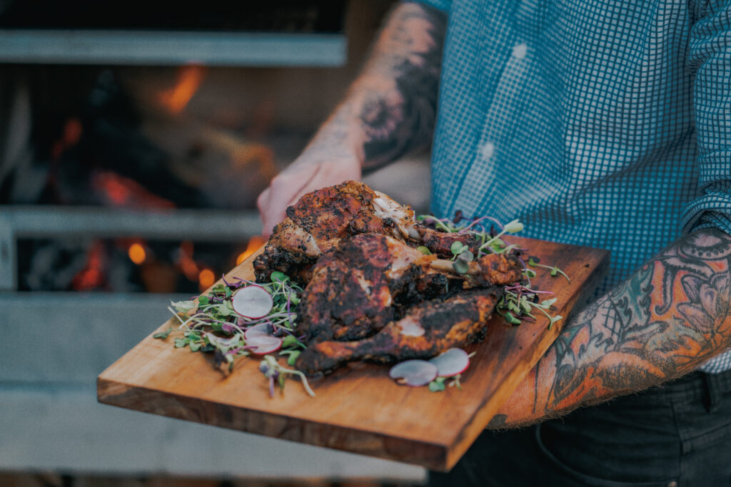 Grilled Lemon & Herb Chicken Legs