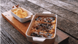 Bread and Butter Pudding in the Smoker