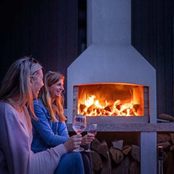 Enjoying an evening with Flare Outdoor Fires